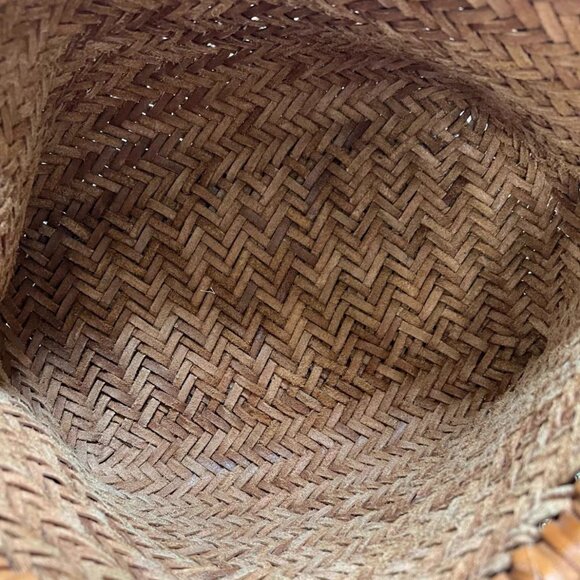 Dragon Diffusion Women Big Leather Woven Basket Tote Bag - Picture 7 of 9